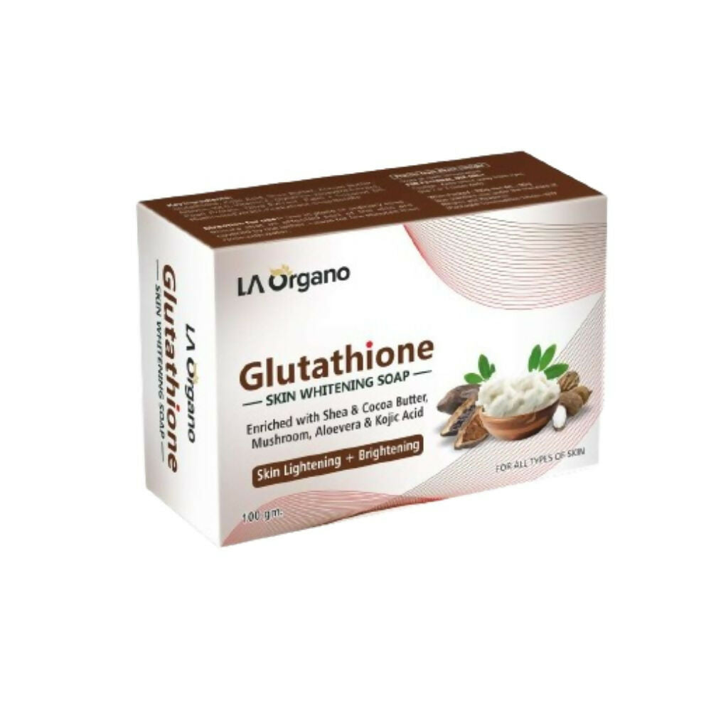 LA Organo Glutathione Shea & Cocoa Butter Soap | Swadesiicart