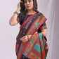 Shree Shyam Fashion Vastraloom Navy Blue Linen Cotton Saree