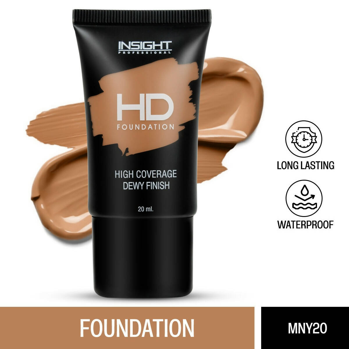 Insight Cosmetics HD Foundation - MNY 20 - Swadesiicart
