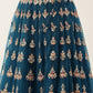 House of Panchhi Teal Net Semi stitched Mirror and Coding Work Lehenga Choli | Swadesiicart