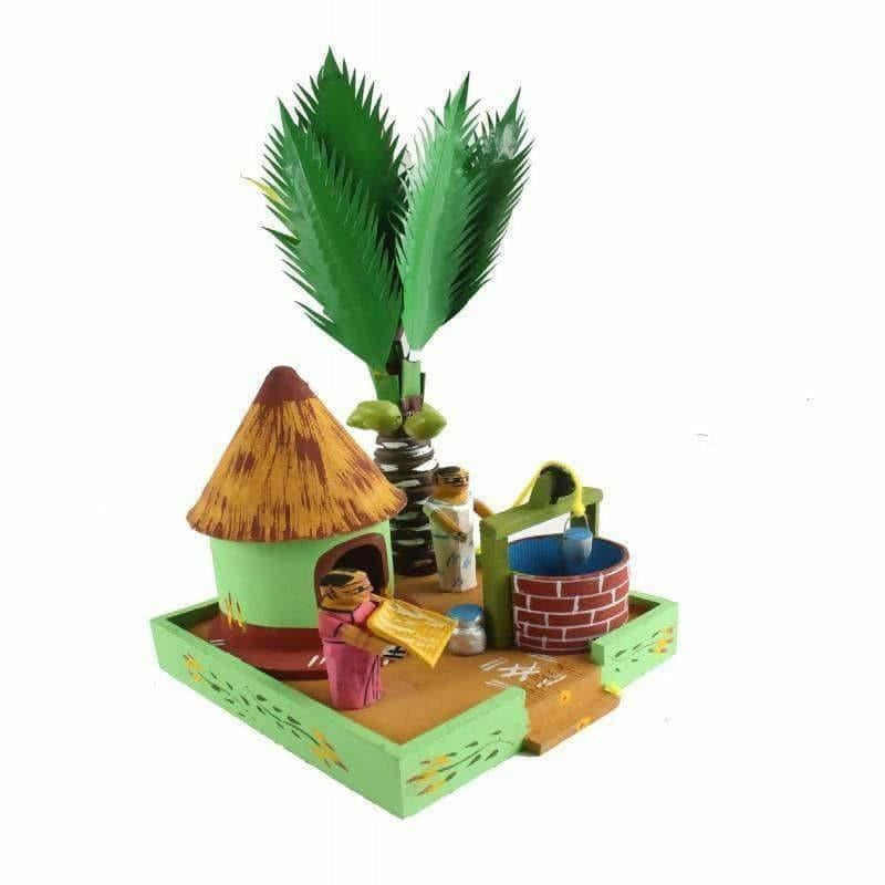 Kondapalli Hut With Tree - Swadesiicart