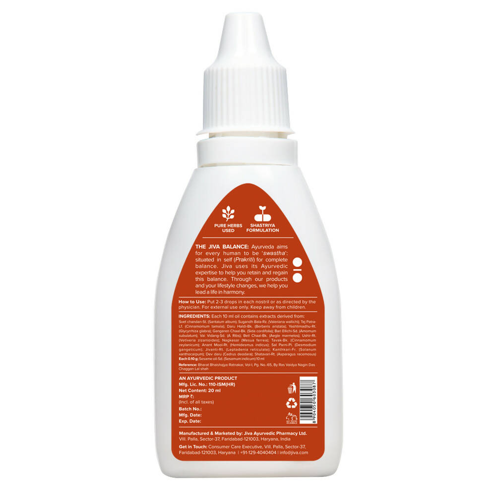 Jiva Ayurveda Anu Oil - Swadesiicart