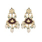 Nuyug 22K Gold Plated Ruby Grace Earrings | Swadesiicart