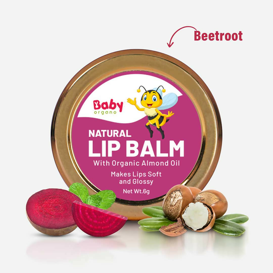Babyorgano Natural Lip Balm - Beetroot Flavor - Babyorgano