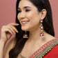 Alloy Base Metal Gold-Toned Kundan Oval Jhumkas Earrings for Women & Girls By House of Ree - Swadesiicart