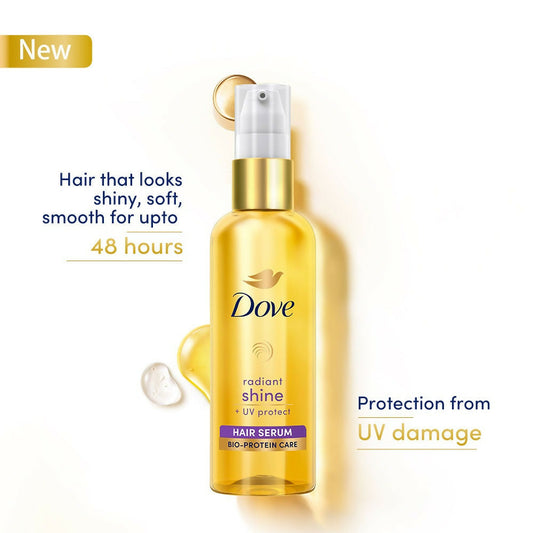 Dove Radiant Shine + UV Protect Hair Serum - Swadesiicart