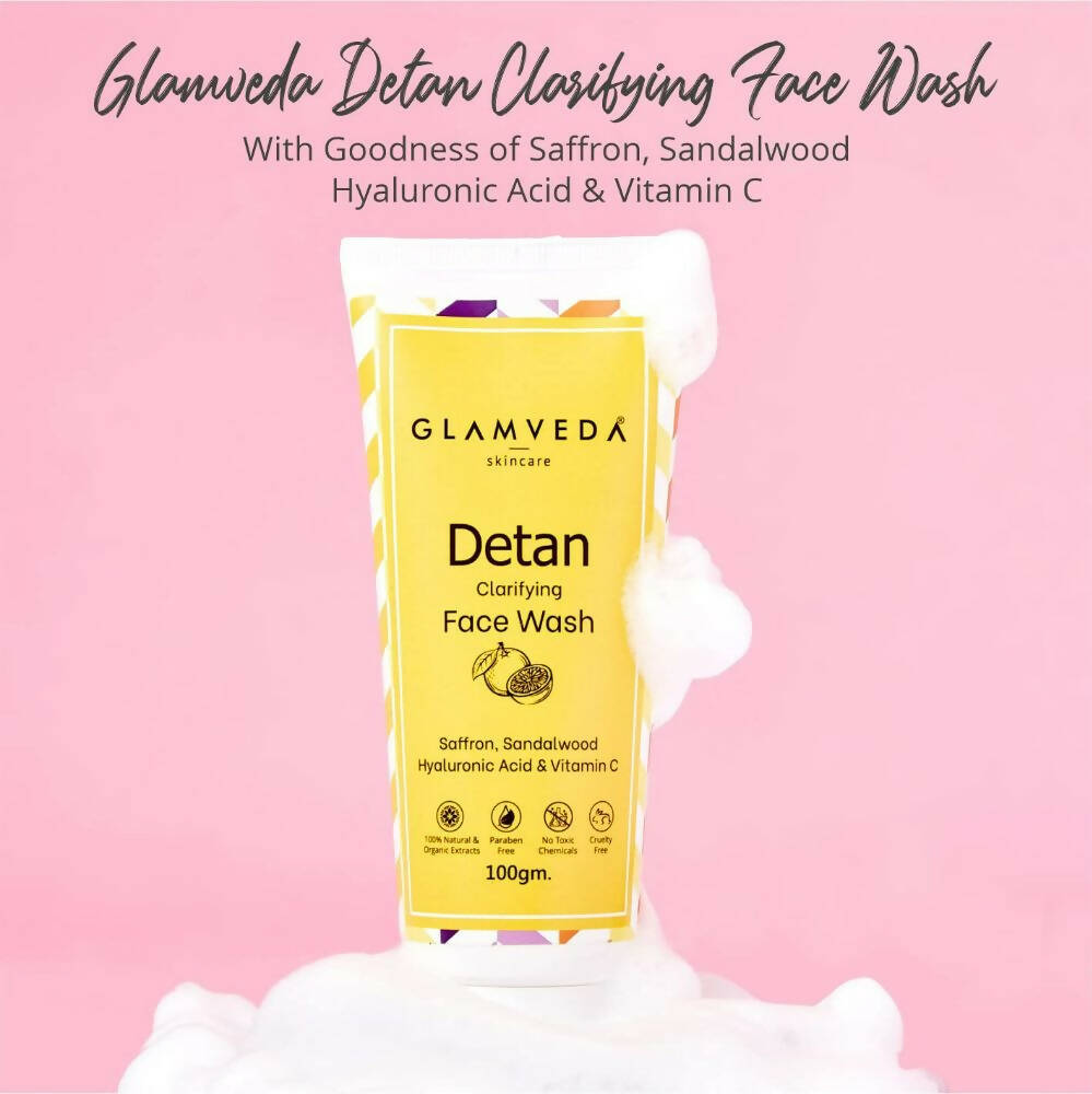 Glamveda Detan Face Wash - Swadesiicart