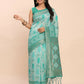 Shree Shyam Fashion Linen Cotton Sea Green Saree