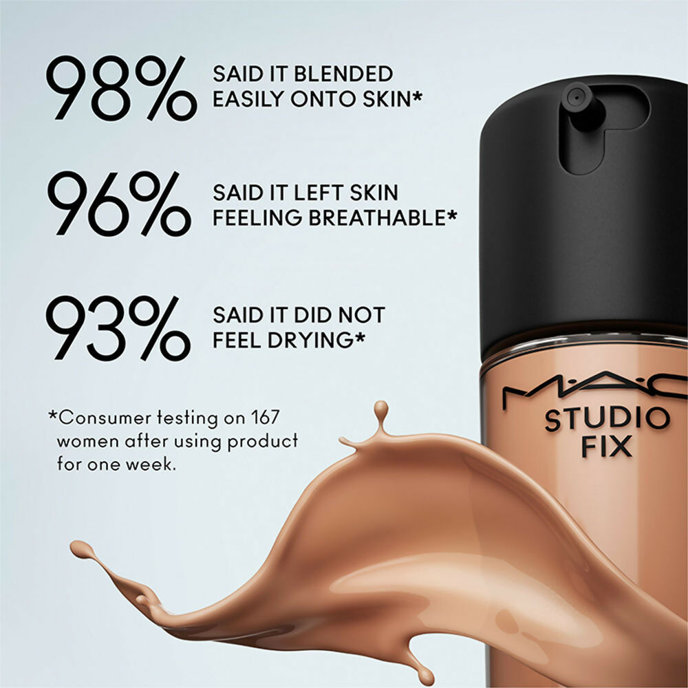MAC Studio Fix Fluid SPF 15 Mini Soft Matte Foundation With Hyaluronic Acid - NC41 - Swadesiicart