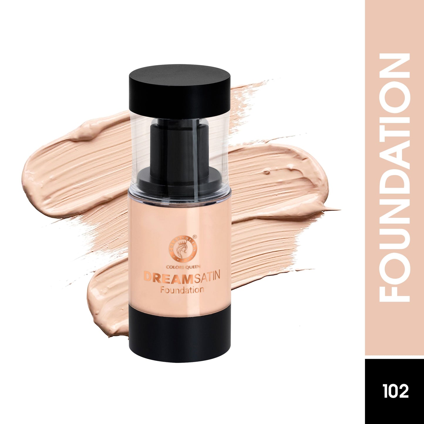 Colors Queen Dream Satin Foundation - 102 Ivory | Swadesiicart