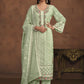 Mint Green Soft Organza Embroidered Festive Salwar Suit - Emponline | Swadesiicart
