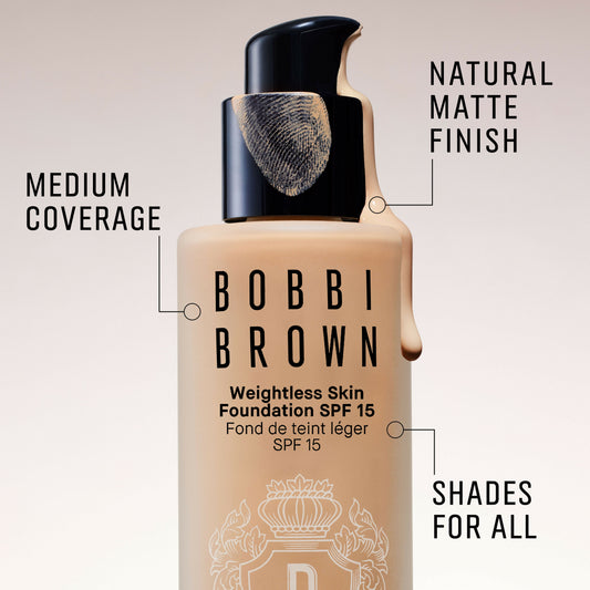 Bobbi Brown Weightless Skin Natural Matte Finish Foundation SPF 15 - Natural | Swadesiicart