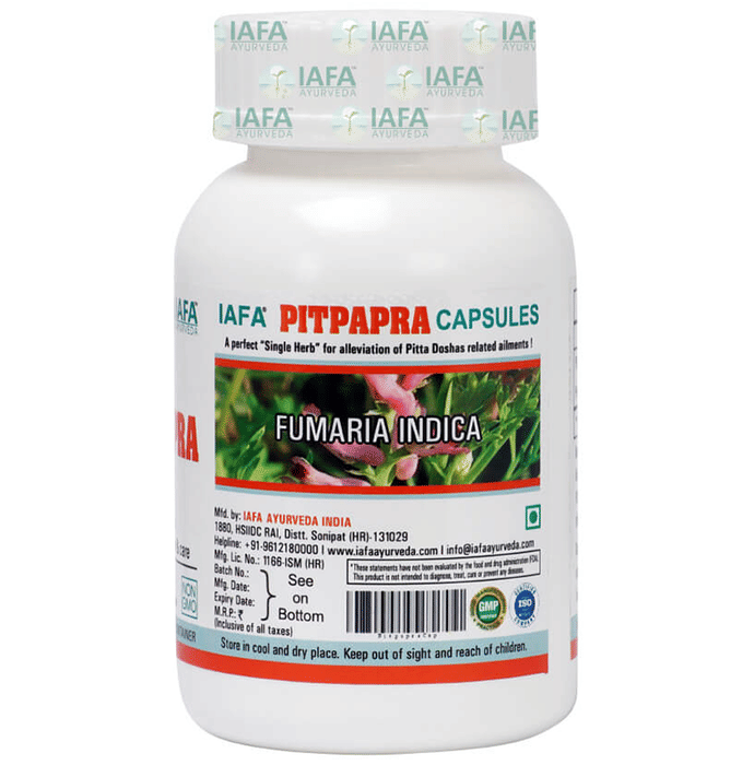 Iafa Ayuveda Pitpapra Veg Capsules | Swadesiicart