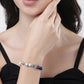 NVR Men & Women Multi Colour Marbel Crystal Elasticated Bracelet - Swadesiicart