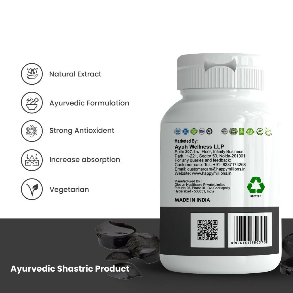 HappyMillions SJ Capsules ?Herbal Wellness Supplement for Vitality | Swadesiicart