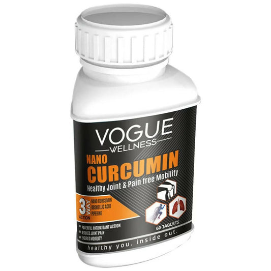 Vogue Wellness Nano Curcumin Tablets - Swadesiicart