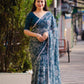 Rama Poly Georgette Ethnic Motifs Saree with Unstitched Blouse - Hiral Fashion | Swadesiicart