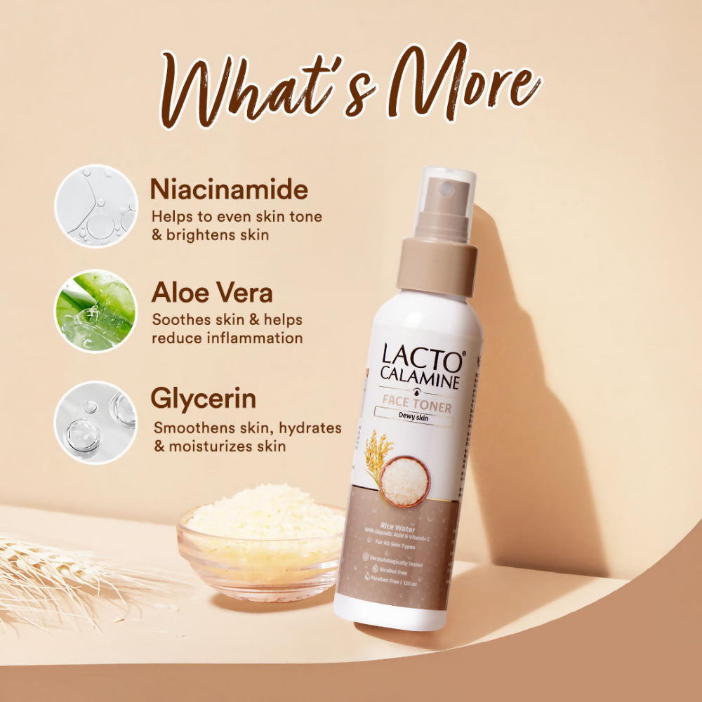 Lacto Calamine Rice Toner - Korean Skincare for Glass Skin - Swadesiicart