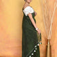 Very Much Indian Mul Cotton Khadi Design Handloom Woven Saree - Green | Swadesiicart