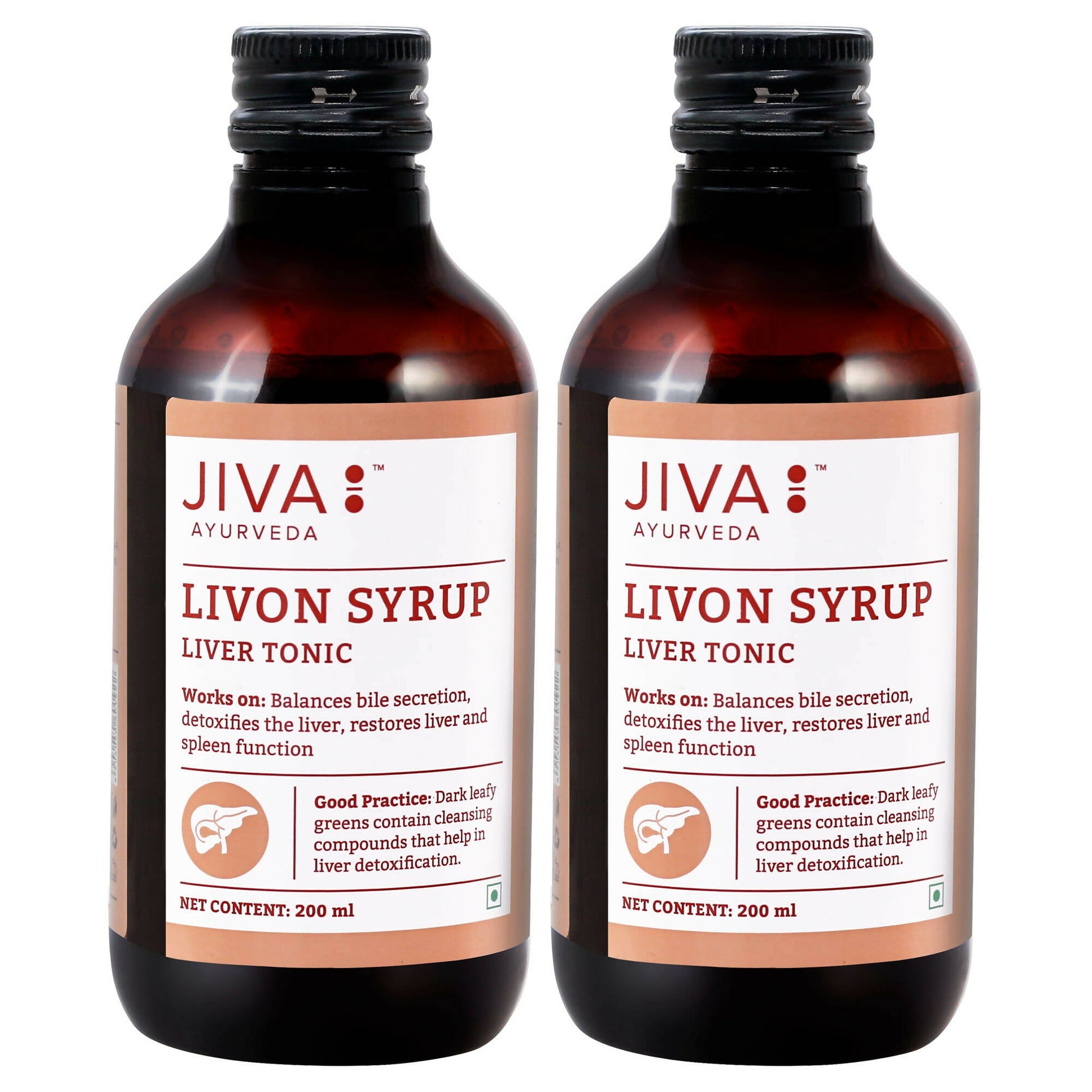 Jiva Ayurveda Livon Syrup | Ayurvedic Liver Tonic for Liver Health & Detoxification - Swadesiicart