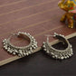 Mominos Fashion Traditional Oxidised Afghani Ghungroo Style Small Hoop Earrings - Mominos Fashion