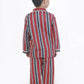 Breathables Kids Cotton Night Suit – Red Stripes Shirt & Pyjama Co-Ord Set For Boys & Girls