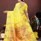 Lorenvalley Fashion Yellow Soft Paithani Silk Woven Design Copper Zari Meenakari Weaving Saree - Swadesiicart
