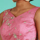House of Panchhi Rose Gold Net Sequinse Work Lehenga & Blouse, Dupatta | Swadesiicart