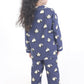 Breathables Kids Cotton Night Suit – Blue Panda Print Shirt & Pyjama Co-Ord Set For Boys & Girls