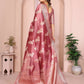 Aastha Fashion Dusty Rose Soft Organza Silk Weaving Saree