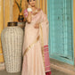 Shree Shyam Fashion Pink Linen Saree