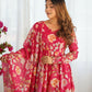 Joban Fashion Pink Kurta Set Organza Sequin Embroidery Work - Swadesiicart