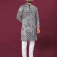 Anaita Navy Chikankari Work Viscose Rayon Straight Kurta