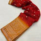 Red Jute Silk Ethnic Motifs Saree with Unstitched Blouse - Hiral Fashion | Swadesiicart