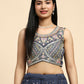 Dark Grey Georgette Embroidered Lehenga choli with Dupatta - Dhara | Swadesiicart