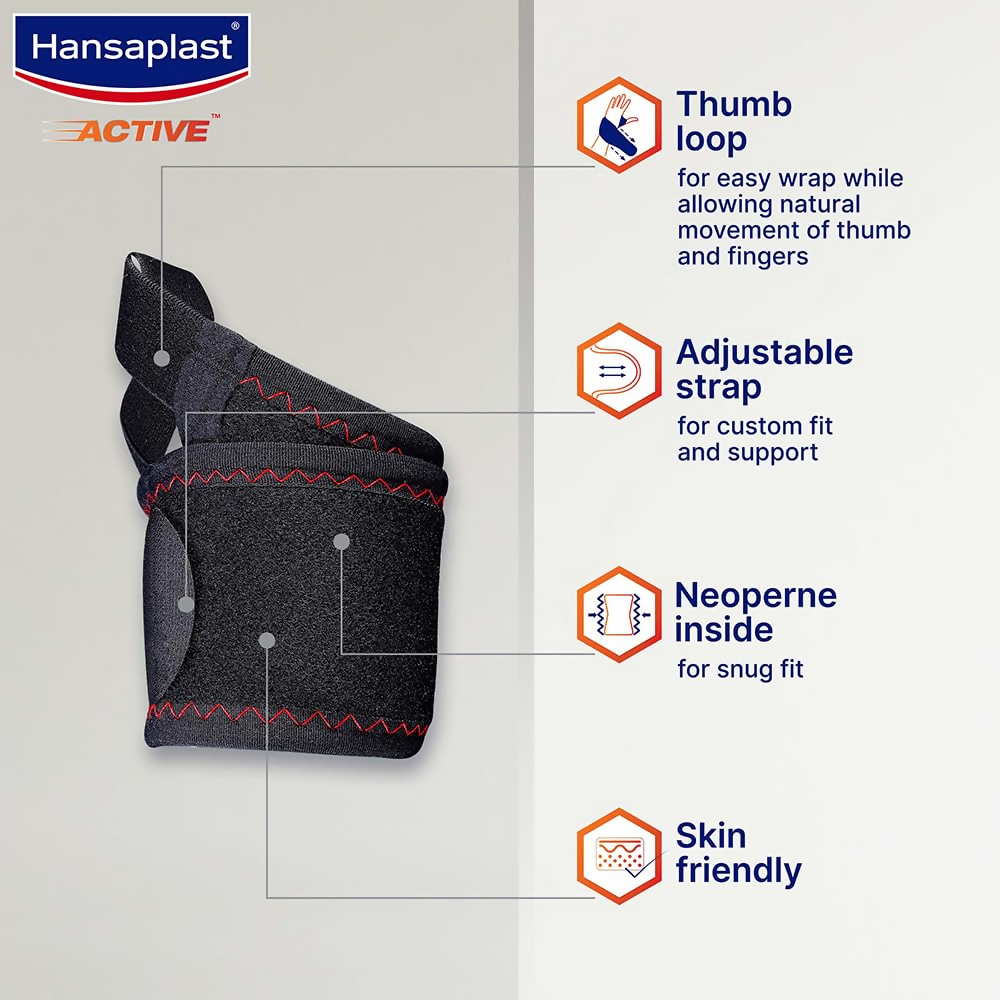 Hansaplast Active Wrist Support for Men & Women | Swadesiicart