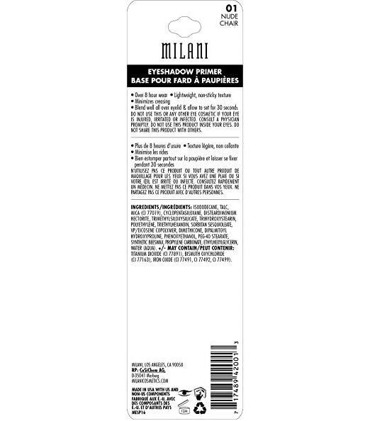 Milani Eyeshadow Primer - Nude Chair | Swadesiicart