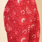 Janasya Women's Red Cotton Floral Printed Casual Flared Co-ords - Swadesiicart
