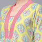 Ahalyaa Women Cotton Blend Lemon Yellow Digital Printed Tunic | Swadesiicart