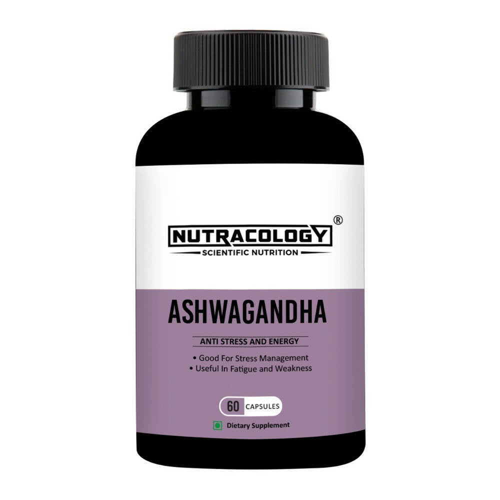 Nutracology Ashwagandha Tablets For Stamina Energy and Strength - Vanalaya and Nutracology