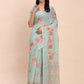 Shree Shyam Fashion Linen Cotton Sea Green Saree