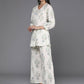 Ahalyaa Women's Traditional Wear Co-ods - Off White | Swadesiicart