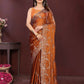Ai Fashion Copper Rangoli Silk Embroidery Party Wear Saree