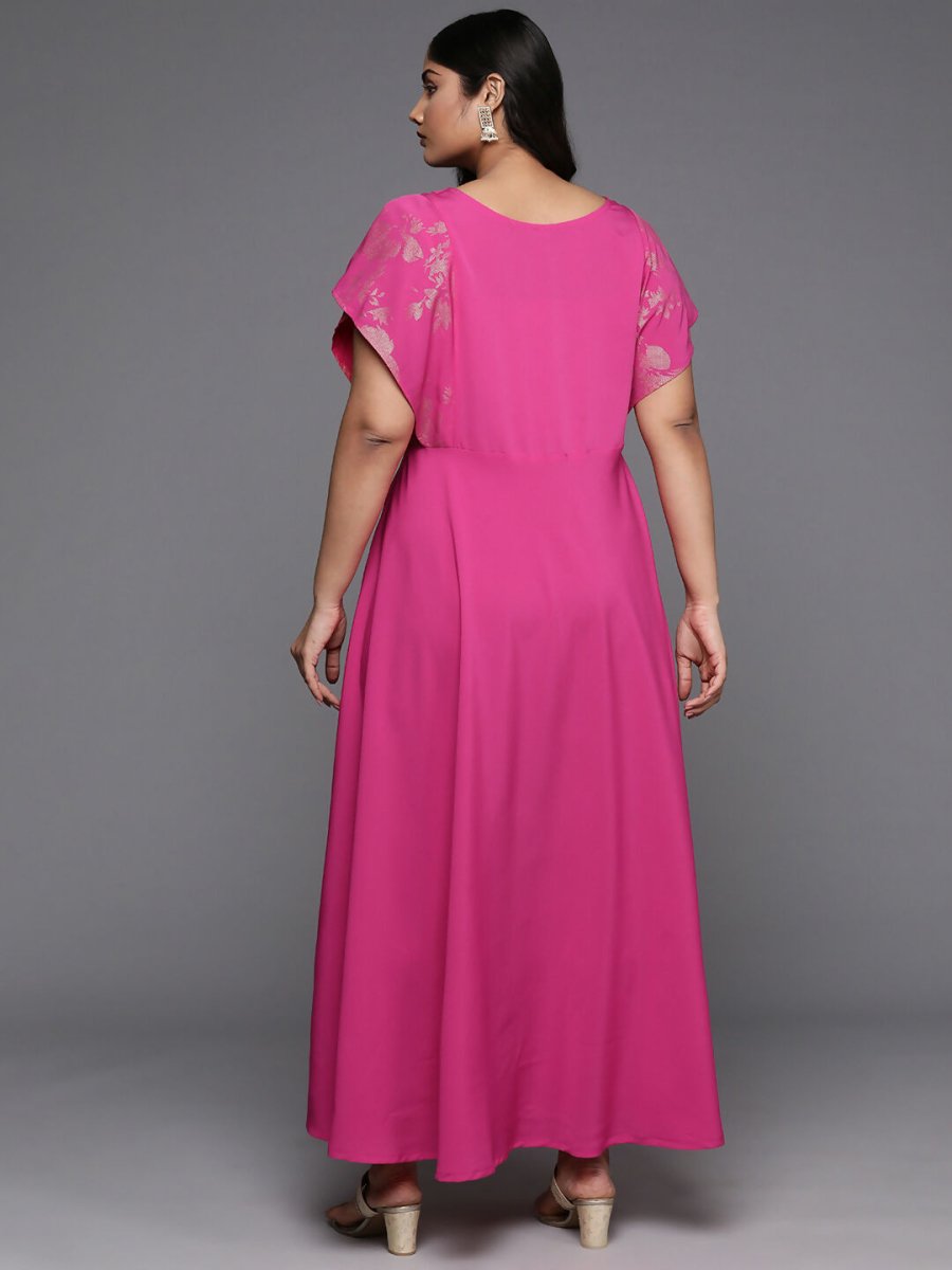 Ahalyaa Women's Traditional wear Ethnic Dress - Pink | Swadesiicart