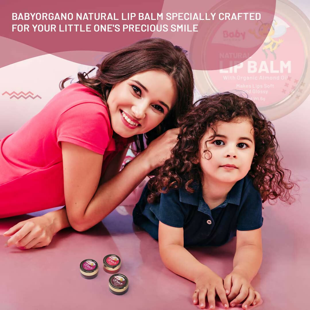 Babyorgano Natural Lip Balm - Strawberry Flavor - Swadesiicart