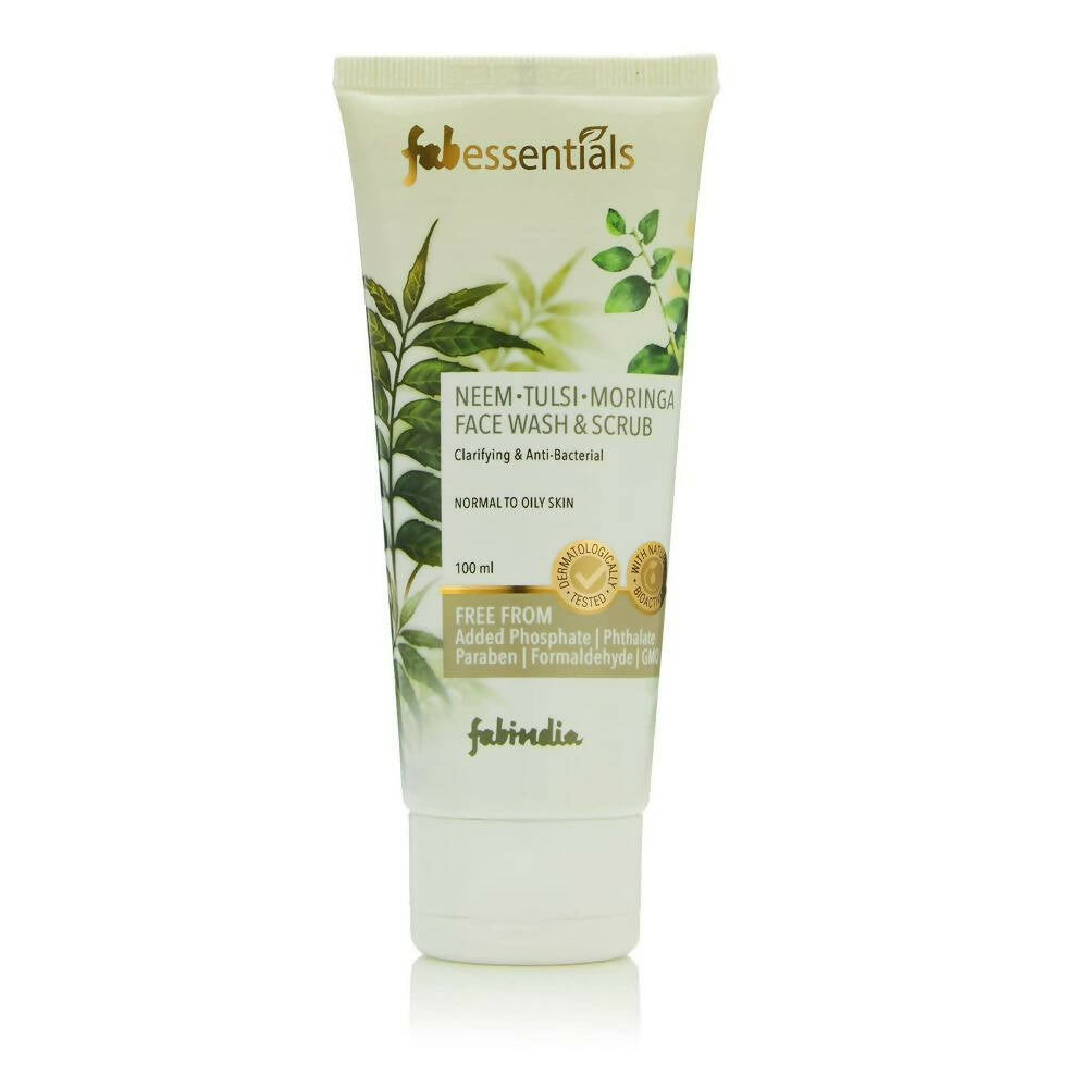 Fabessentials Neem Tulsi Moringa Face Wash & Scrub - FabIndia Limited