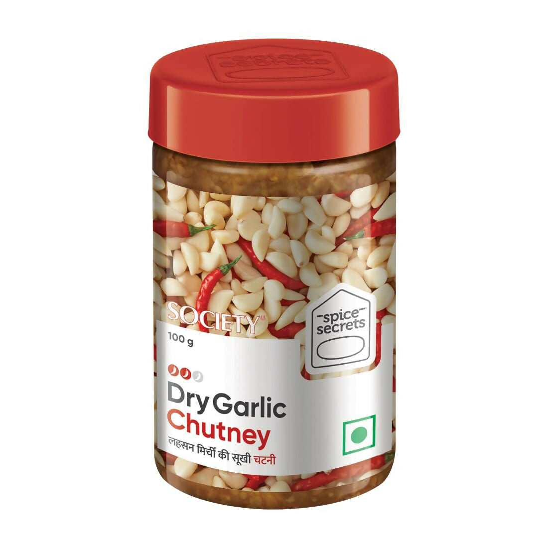 Society Dry Garlic Chutney Jar | Swadesiicart
