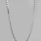 VOJ Men Silver Plated Stainless Steel Chain | Swadesiicart