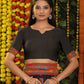 Shree Shyam Fashion Linen Cotton Black Saree