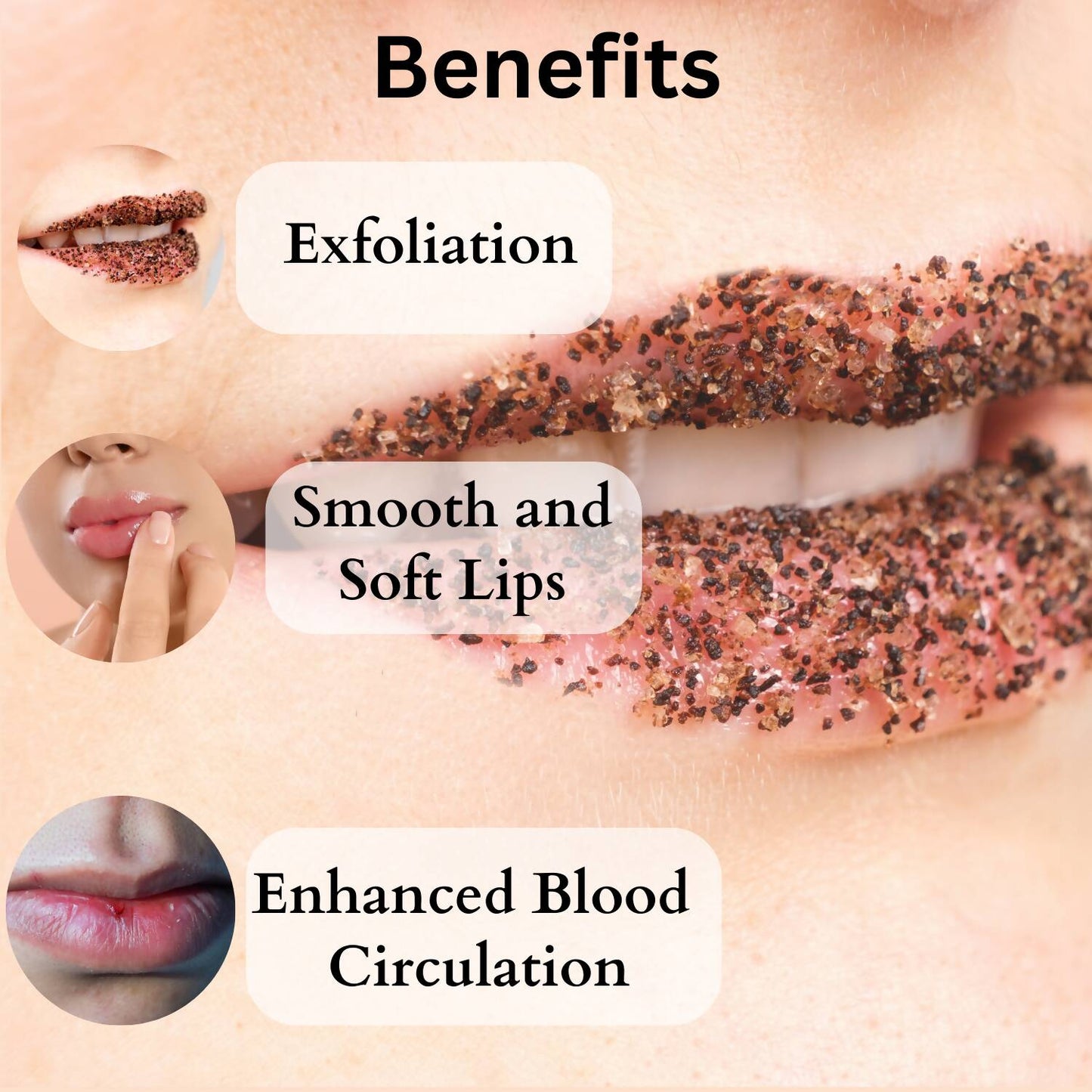 Dermistry Coffee Scrub & Strawberry Cocoa Butter Nourishing Lip Balm - Swadesiicart